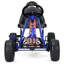 Kids Pedal Go Kart with Adjustable Seat and Handbrake – Blue