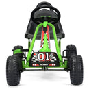 Kids Pedal Go Kart with Adjustable Seat and Handbrake – Green