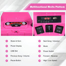 Pink 12V electric kids quad ATV control panel and features