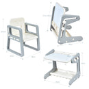 Kids Table & Chair, 2 in 1 Toddler Art Easel