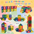 32-Piece Giant Waffle Building Blocks with Play Balls – Multicolour