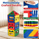 32-Piece Giant Waffle Building Blocks with Play Balls – Multicolour
