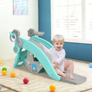 Convertible Kids Rocking Horse and Slide Set – Blue