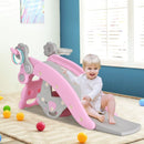 Convertible Kids Rocking Horse and Slide Set – Pink