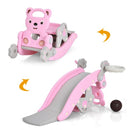 Convertible Kids Rocking Horse and Slide Set – Pink