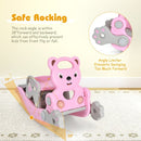 Convertible Kids Rocking Horse and Slide Set – Pink