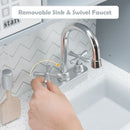 White Play Kitchen with Water Dispenser and Telephone – White