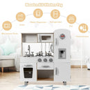 Play Kitchen with Light and Sound Water Dispenser – White & Natural