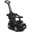 3-in-1 Toddler Push Car with Lights and Music – Black