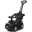 3-in-1 Toddler Push Car with Lights and Music – Black