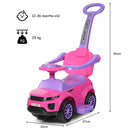 3-in-1 Toddler Push Car with Lights and Music – Pink