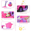 3-in-1 Toddler Push Car with Lights and Music – Pink
