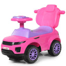 3-in-1 Toddler Push Car with Lights and Music – Pink