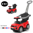 3-in-1 Toddler Push Car with Lights and Music – Red