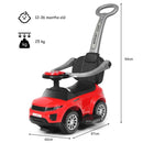 3-in-1 Toddler Push Car with Lights and Music – Red