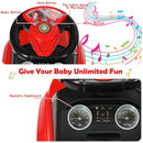 3-in-1 Toddler Push Car with Lights and Music – Red