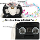 3-in-1 Toddler Push Car with Lights and Music – White