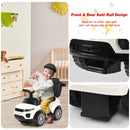 3-in-1 Toddler Push Car with Lights and Music – White