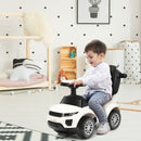3-in-1 Toddler Push Car with Lights and Music – White