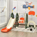 Toddler Slide and Swing Set with Football and Golf Games – Orange