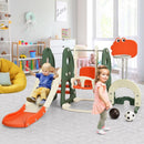Toddler Slide and Swing Set with Football and Golf Games – Orange