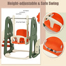 Toddler Slide and Swing Set with Football and Golf Games – Orange