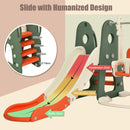 Toddler Slide and Swing Set with Football and Golf Games – Orange