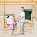 Folding Wooden Art Easel with Adjustable Height – Grey