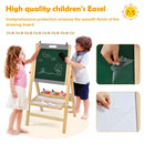 Folding Wooden Art Easel with Adjustable Height – Grey