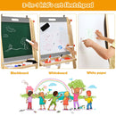 Folding Wooden Art Easel with Adjustable Height – Grey