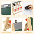Folding Wooden Art Easel with Adjustable Height – Grey