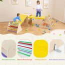 5-Piece Wooden Climbing Set with Cube and Two Ramps – TY327952