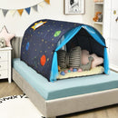 Kids Tunnel Play Tent with Mesh Windows and Carry Bag – Blue