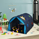 Kids Tunnel Play Tent with Mesh Windows and Carry Bag – Blue