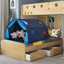Kids Tunnel Play Tent with Mesh Windows and Carry Bag – Blue