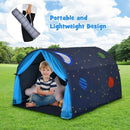 Kids Tunnel Play Tent with Mesh Windows and Carry Bag – Blue