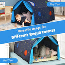 Kids Tunnel Play Tent with Mesh Windows and Carry Bag – Blue