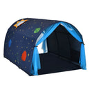Kids Tunnel Play Tent with Mesh Windows and Carry Bag – Blue