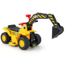 6V Kids Ride-On Excavator with Bucket and Storage – product view