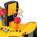 6V Kids Ride-On Excavator with Bucket and Storage – product view