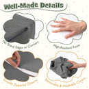 6-Piece Foam Arch Climbing Set with Suede Covers – Grey