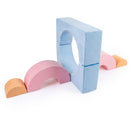6-Piece Foam Arch Climbing Set with Suede Covers – Colourful