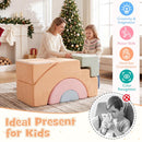 5-Piece Foam Climbing Set with Arches and Steps – Multicolour