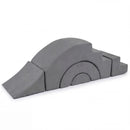 5-Piece Foam Climbing Set with Arches and Steps – Grey