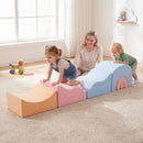 6-Piece Foam Climbing Set with Bridge and Arches – Multicolour