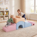 6-Piece Foam Climbing Set with Bridge and Arches – Multicolour