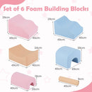 6-Piece Foam Climbing Set with Bridge and Arches – Multicolour