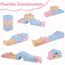 6-Piece Foam Climbing Set with Bridge and Arches – Multicolour
