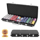 500-Piece Poker Chip Set with Carry Case – Black