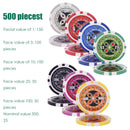 500-Piece Poker Chip Set with Carry Case – Black